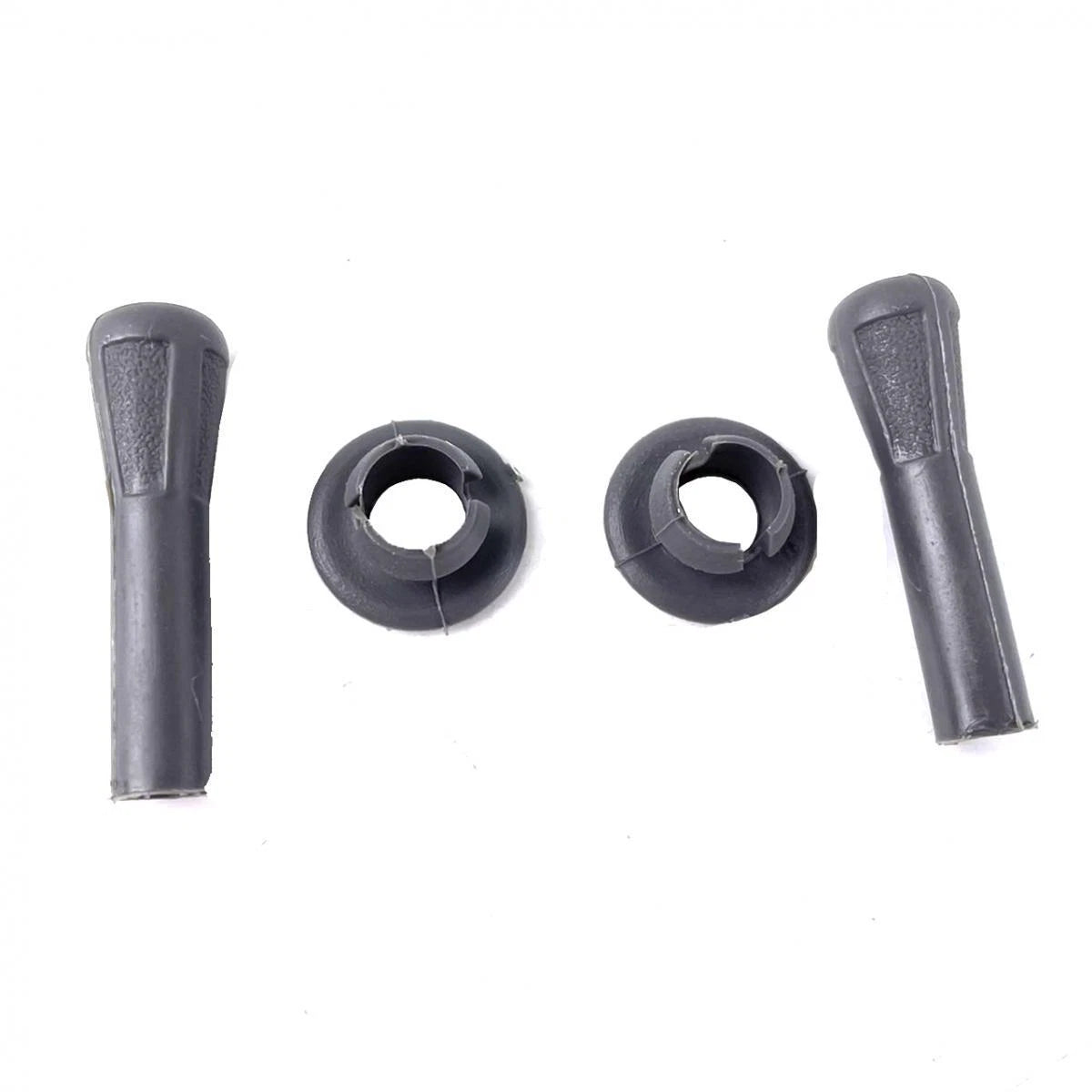 Door Lock Knob Gray Pair Fits Nissan Big-M Navara D21 Pickup Truck 1986-97 D09