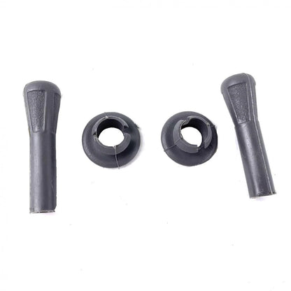 Door Lock Knob Gray Pair Fits Nissan Big-M Navara D21 Pickup Truck 1986-97 D09