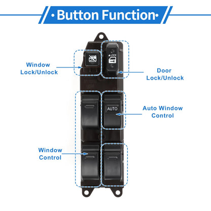 Front Right Side Power Window Switch for Toyota Hilux (2005–2005)