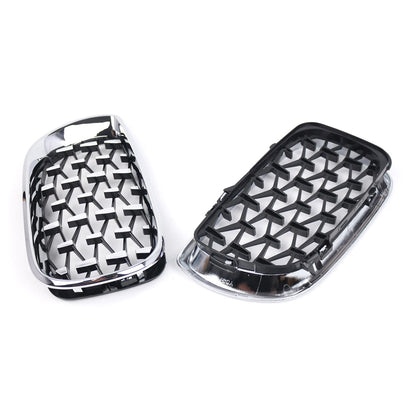 Chrome Front Grill Diamond Metero Style for BMW E46 3 Series (2002-2005)