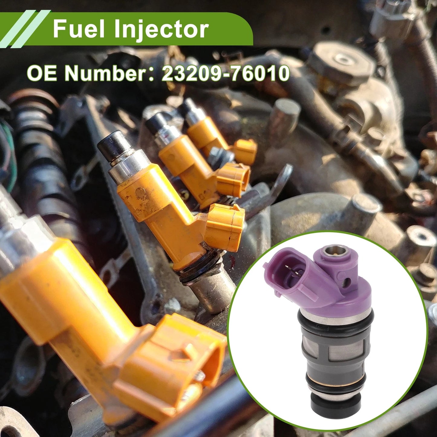 Fuel Injector for Toyota Previa DX, LE 2.4 (1991-1995) 1 Pcs Purple