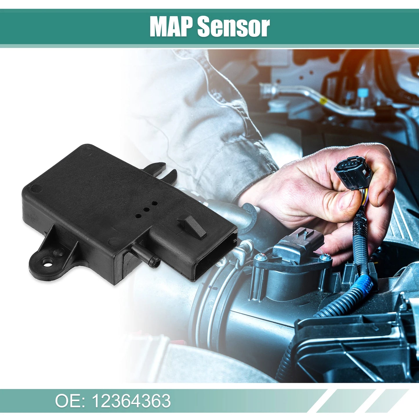 MAP Manifold Absolute Air Intake Sensor for Ford Bronco (1984-1996)