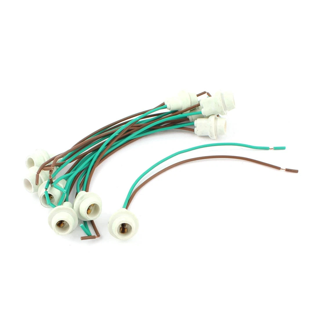 Socket Holder Wire Connector 10pcs T10 W5W Light Lamp Bulb for Motorcycle