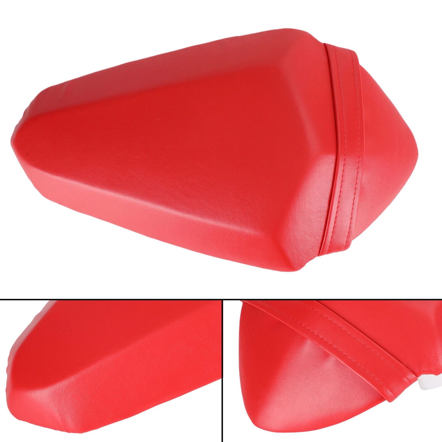 Rear Seat Cushion Thicken PU Red for Kawasaki Z400 (2018-2023)