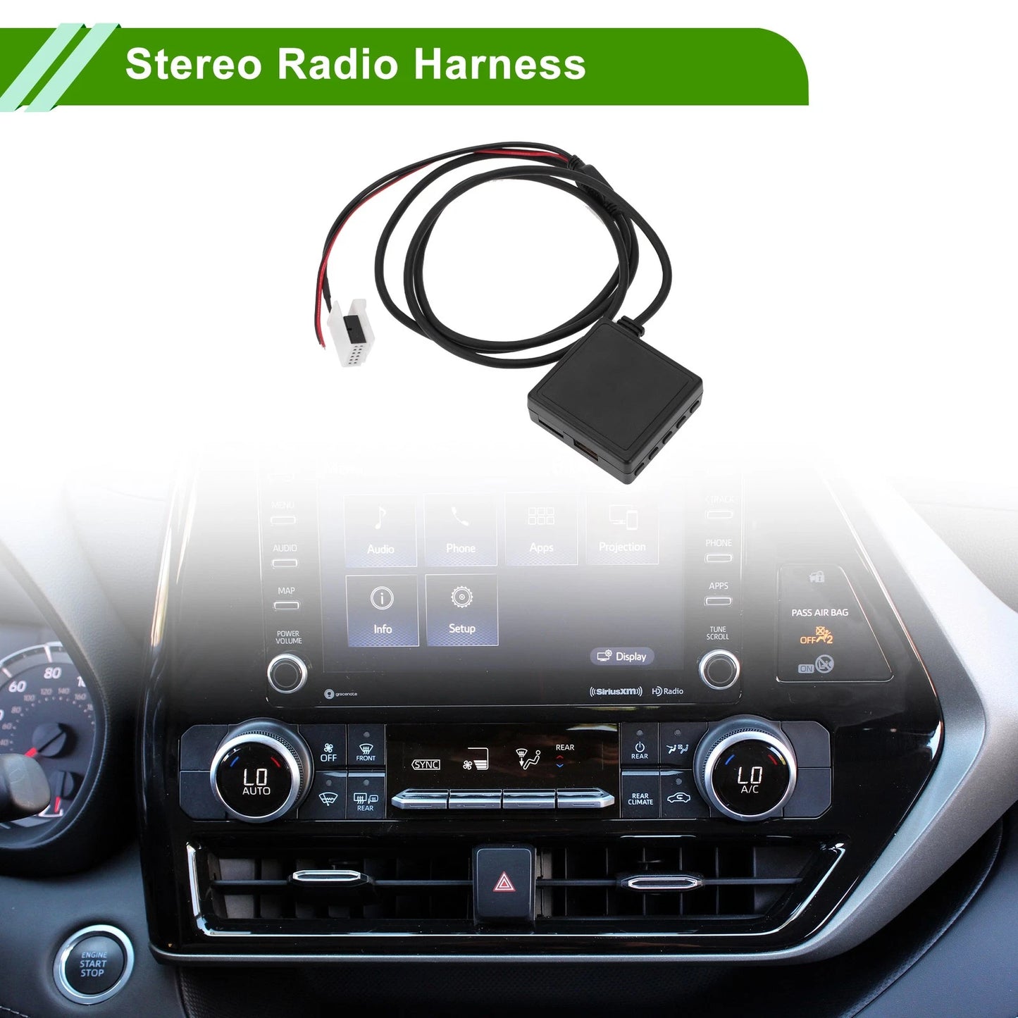 Bluetooth AUX Adapter Music Cable Stereo Radio Harness for BMW
