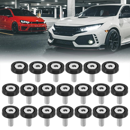 20pcs M6 Fender Bumper Washer Bolt Engine Bay Fastener for Car/Motorcycle