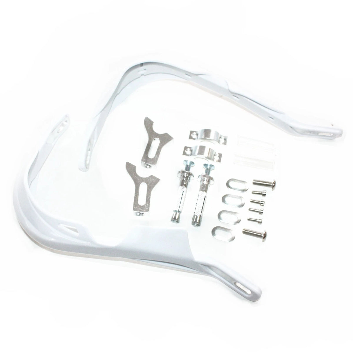 22mm Heavy Duty White Alloy Handle Bar Hand Guards for PIT PRO Trail Quad Bike