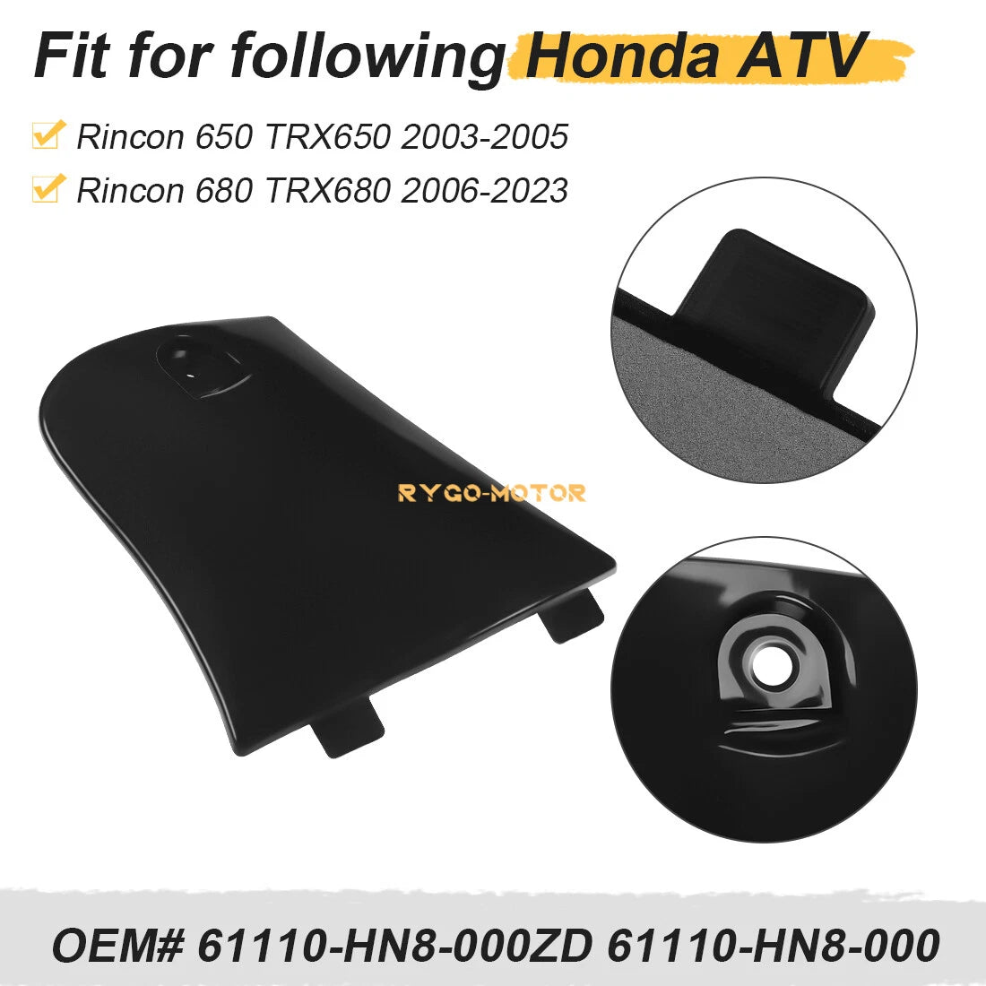 Plastic Utility Box Lid for Honda TRX680 TRX650 Rincon 680 Rincon 650