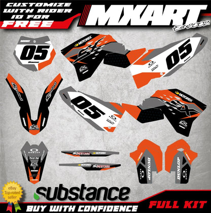 TITAN Style Decal Kit for KTM 125 SX (2007-2010)