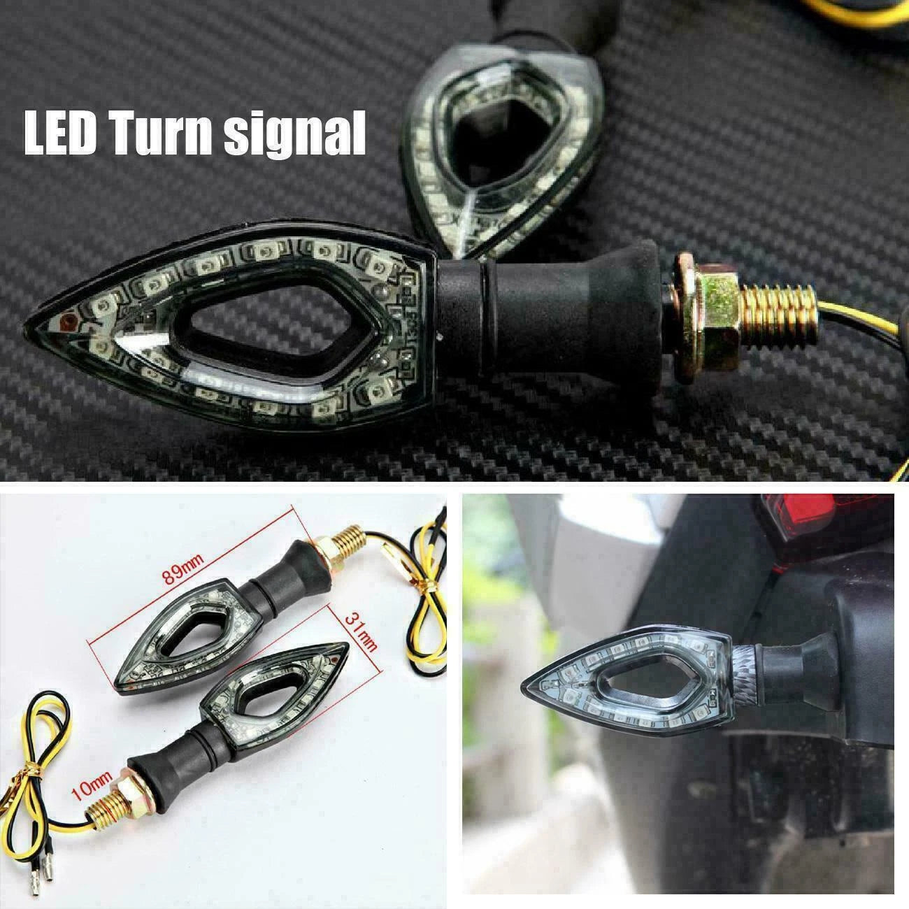 LED Turn Signal Lights for Honda CBR600RR CBR500R CBR1000RR (2003-2023)