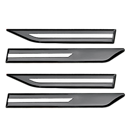 4 x Stainless Steel Car Side Door Fender Sticker Trim