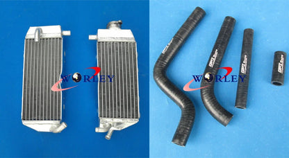 Aluminum Radiator & Blue Hose for Yamaha YZ125 (2002-2004)