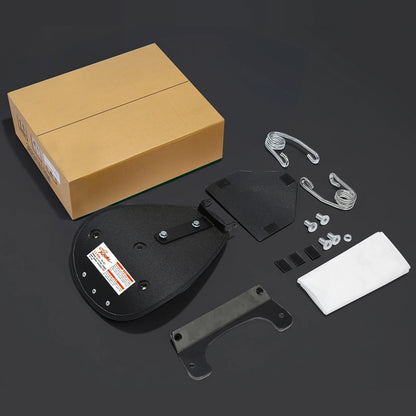 Black Solo Rider Driver Seat for Harley Dyna Low Rider Super Glide (2007-2017)