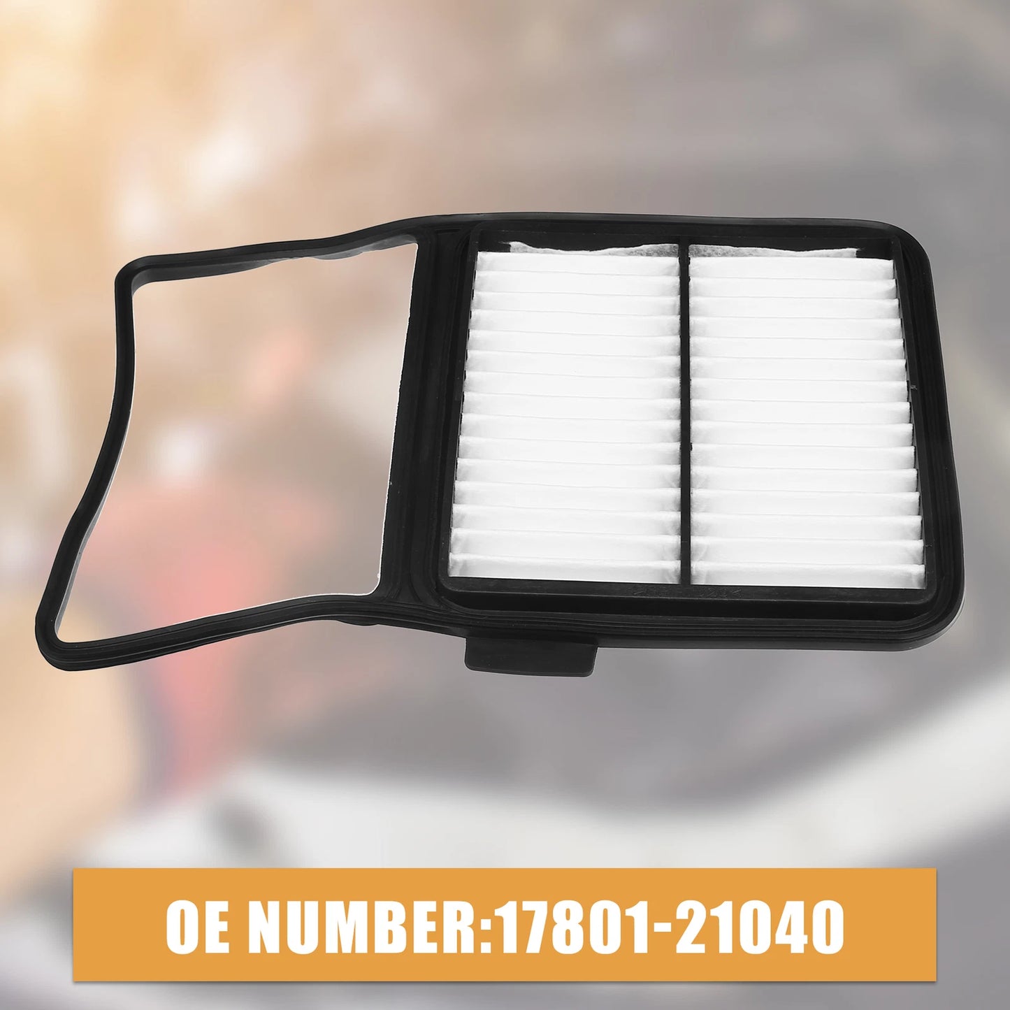 Engine Air Filter for Toyota Prius (2004-2008) - 2 x Black & White Filters