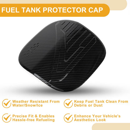 Fuel Tank Door Cap for Nissan Qashqai 2023-2025 Carbon Fiber Black