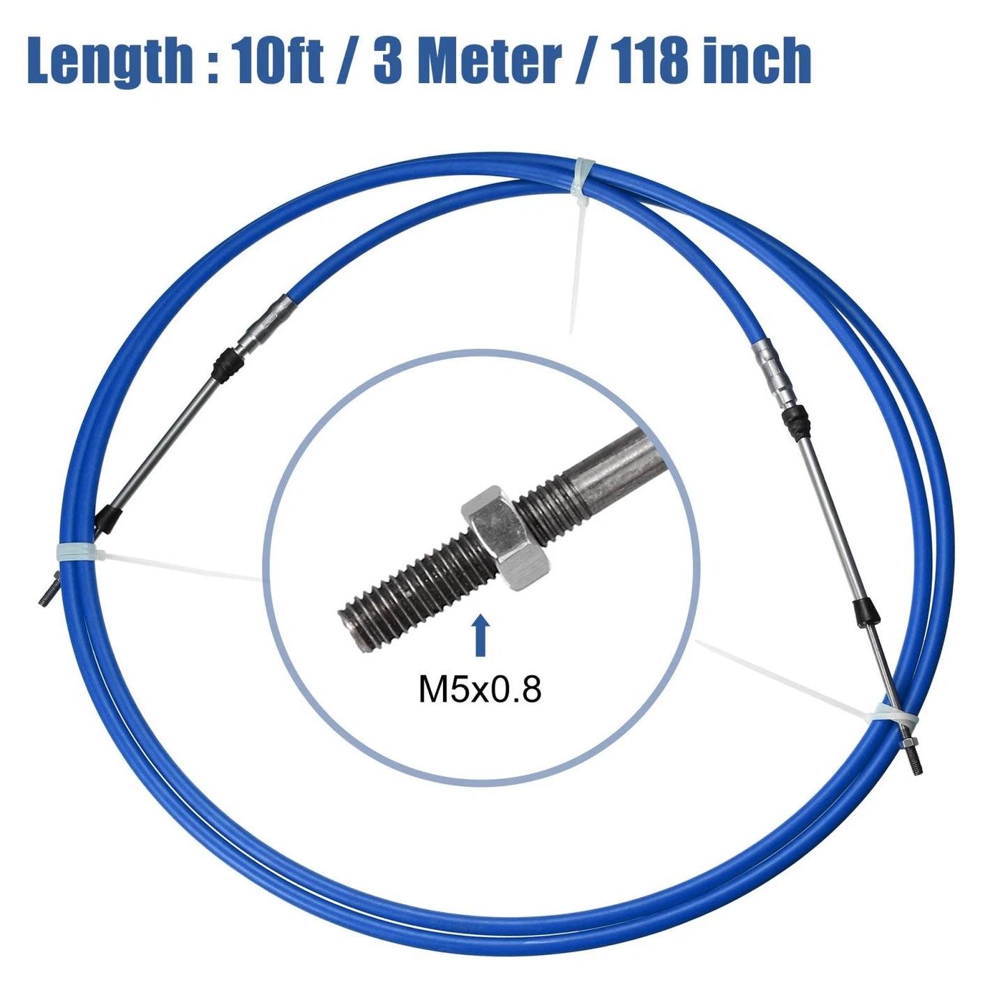 Remote Control Box Cable 10ft 118-Inch for Yamaha Blue