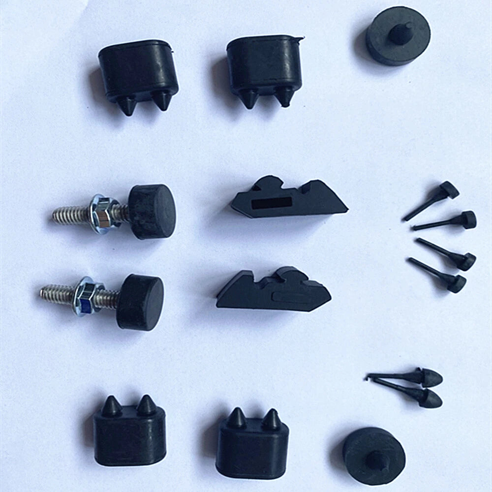 Rubber Stopper Kit + Hood Adjusters for Chevy Camaro, Nova, Impala (67-74)
