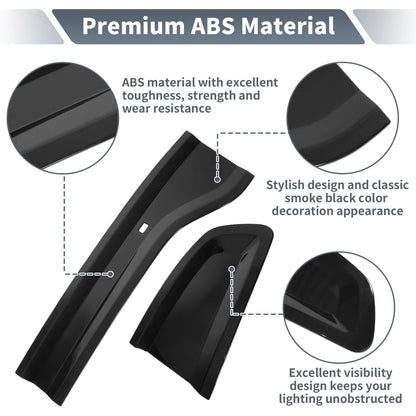 Tail Light Cover for Dodge Charger 2015-2024 - Smoked Black ABS Guard