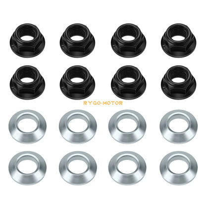 16PCS Wheel Lug Flange Nuts Stainless Steel for Yamaha RAPTOR 660 (2001–2005)