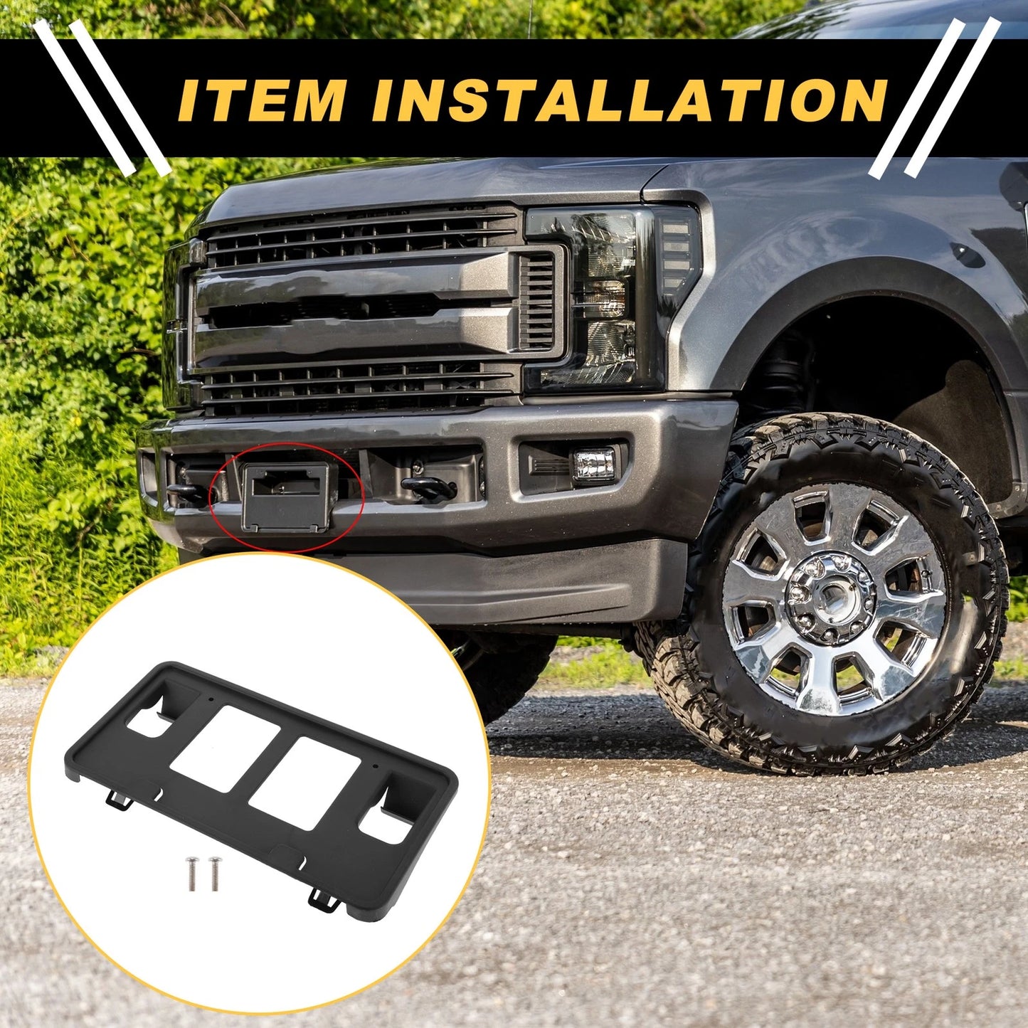 Front Bumper License Plate Bracket for Ford F-150 (2006-2008)