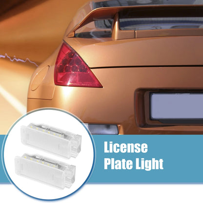 Car Exterior LED License Plate Lights for Peugeot 206 207 306 307 (2000-2014)