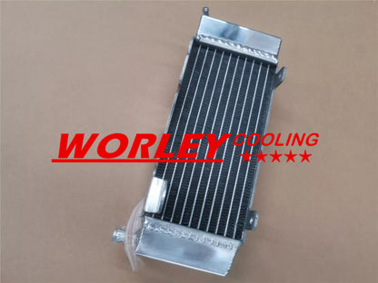 Aluminum Radiator & Red Hose for Yamaha YZ250 (1990-1991)