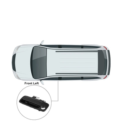 Black Front Left Driver Side Exterior Door Handle for Toyota Camry (2007-2011)