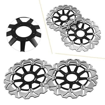 Front Brake Disc Rotors for Honda CBR600F4 1998-2000 & CBR600F4 1998-2010 Black