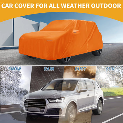 Waterproof All Weather Car Cover for BMW Mini Cooper 4DR (2002-2021) Orange