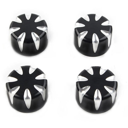 4 x Motorcycle Engine Screw Topper Cover Head Bolt Caps Black for Harley 883