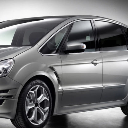 2 x Side View Wing Mirror Cover Caps for Ford S-Max Kuga 2008-2014 Silver