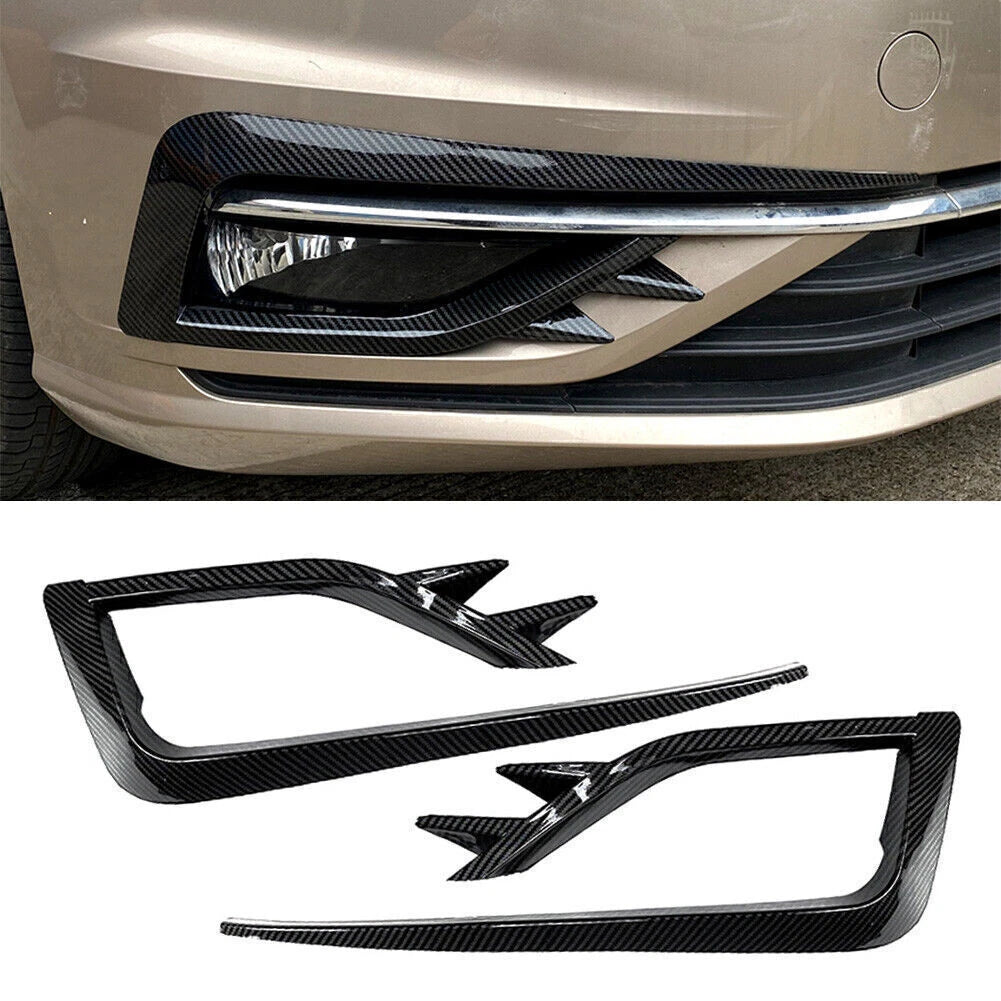 Carbon Fiber Front Bumper Spoiler & Side Skirts for VW Golf MK7.5 (17-19)