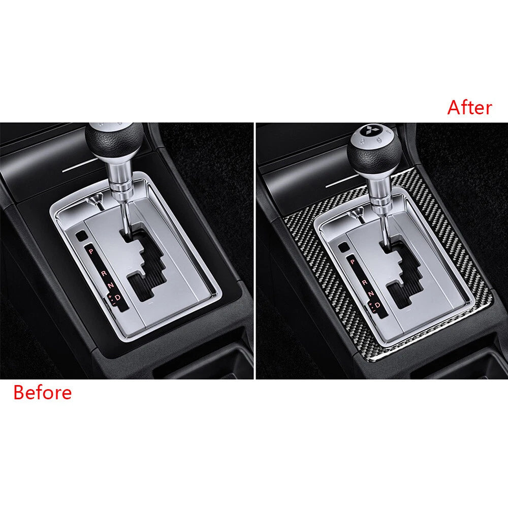 Carbon Fiber Manual Gearbox Cover Trim for Mitsubishi Lancer DE Sedan (2002-2007)
