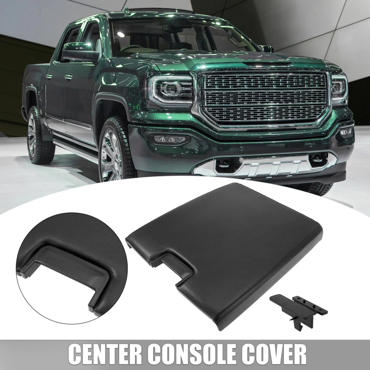 Center Console Cover Black OEM for Chevrolet Silverado 1500 (2007-2013)