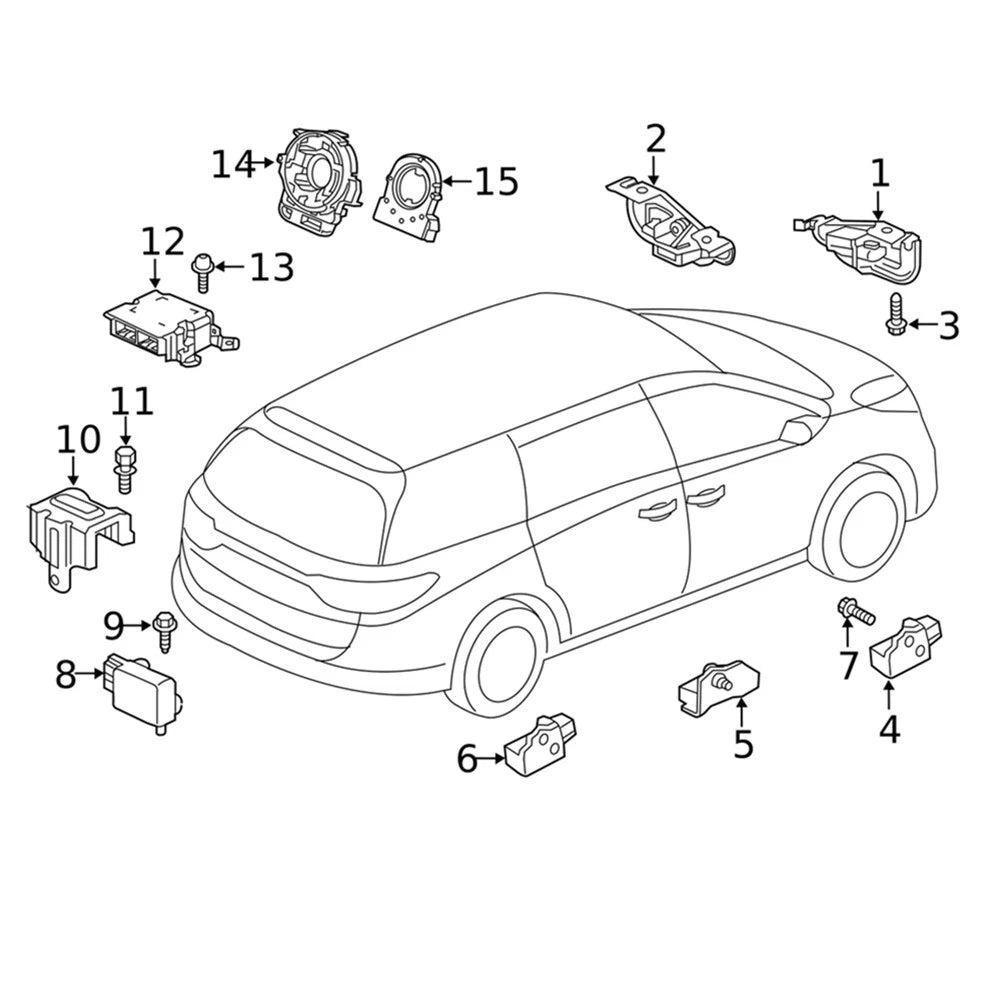 Steering Sensor for Honda Odyssey, Passport, Pilot, CR-V, HR-V (2005-2023)