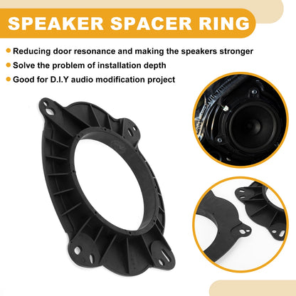 6x9" to 6.5" Car Speaker Spacer Ring Adaptor for Toyota  2 x ABS