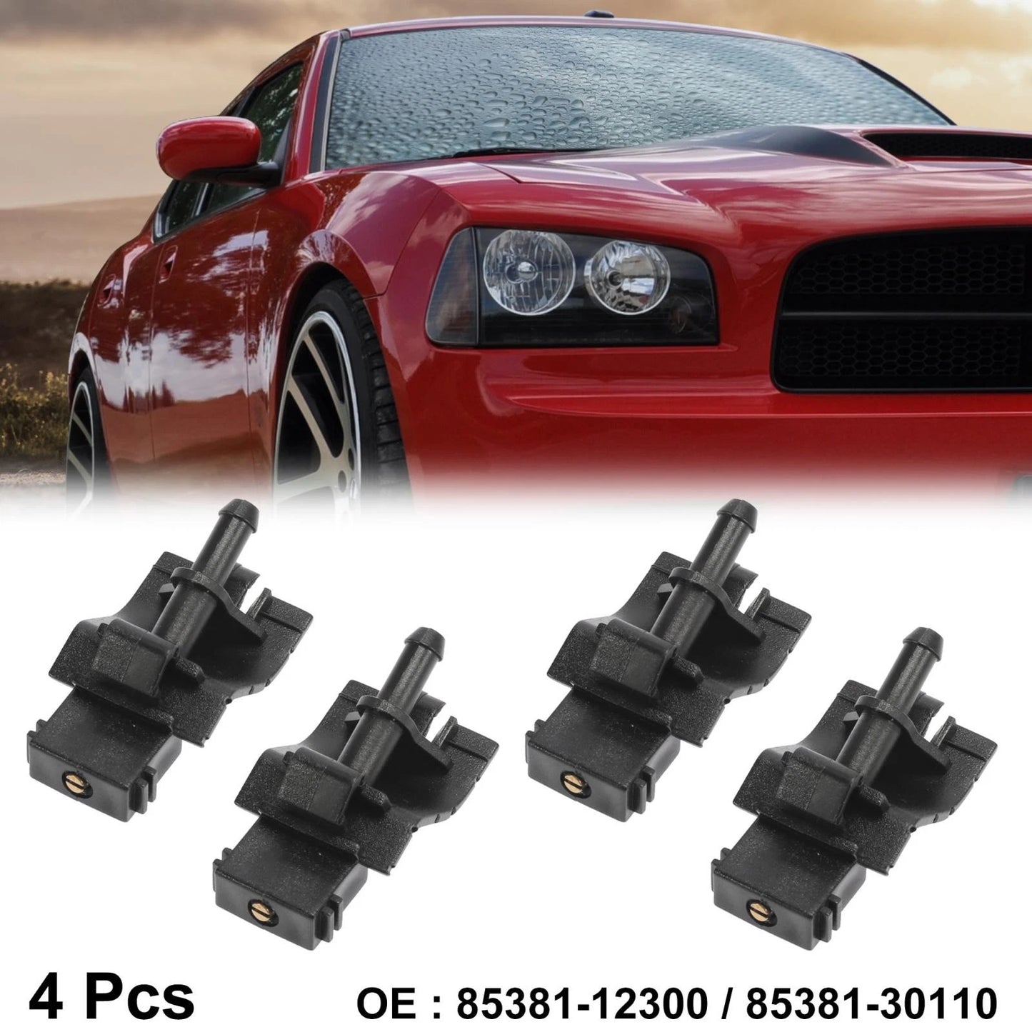 4 x Front Windshield Washer Nozzles for Toyota Lexus