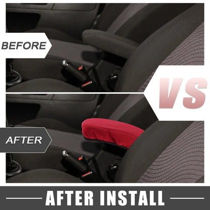 Car Center Console Armrest Cover for Ford Fusion (2017-2020) Red