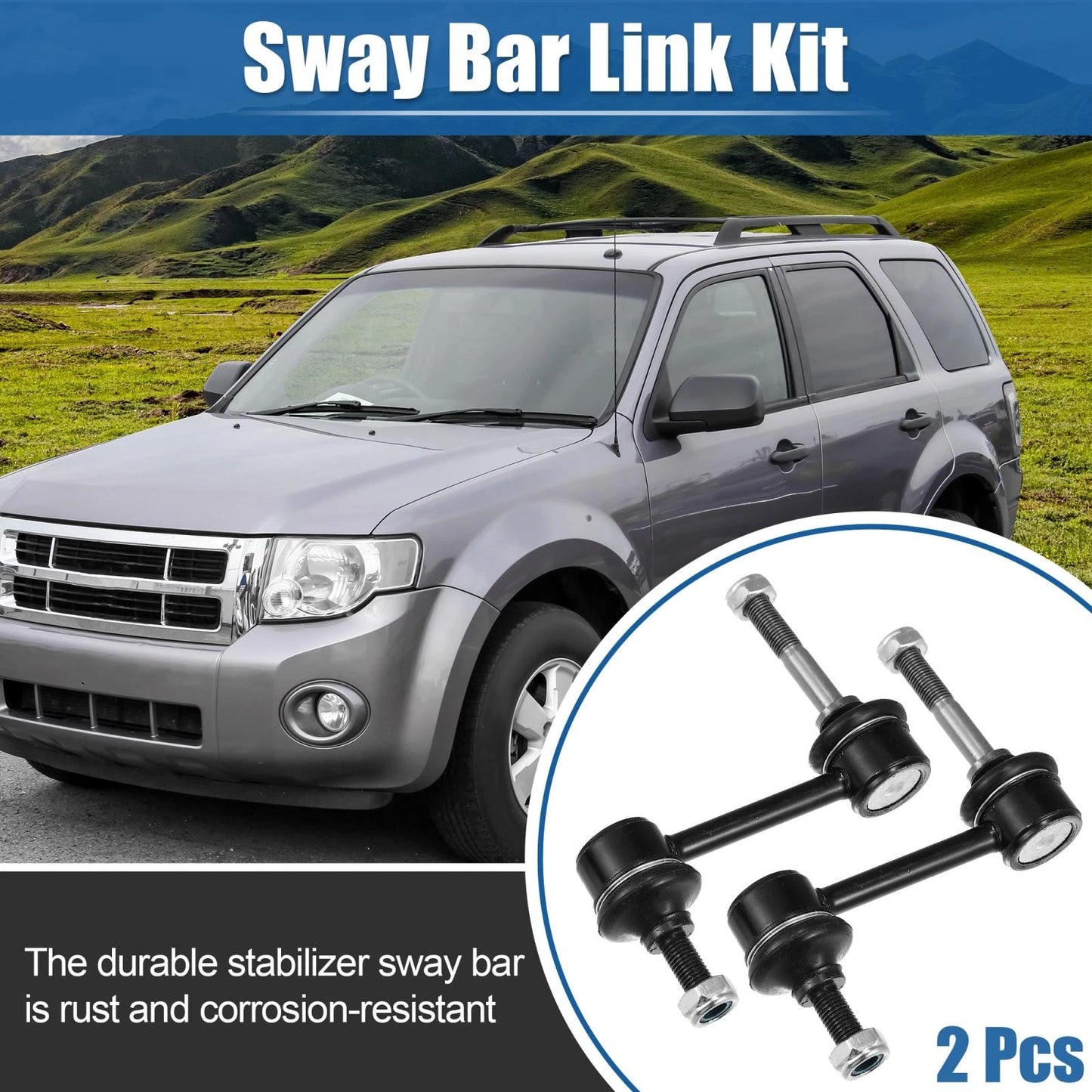 2 x Rear Sway Bar Links Stabilizer Link for Ford, Mercury, Mazda