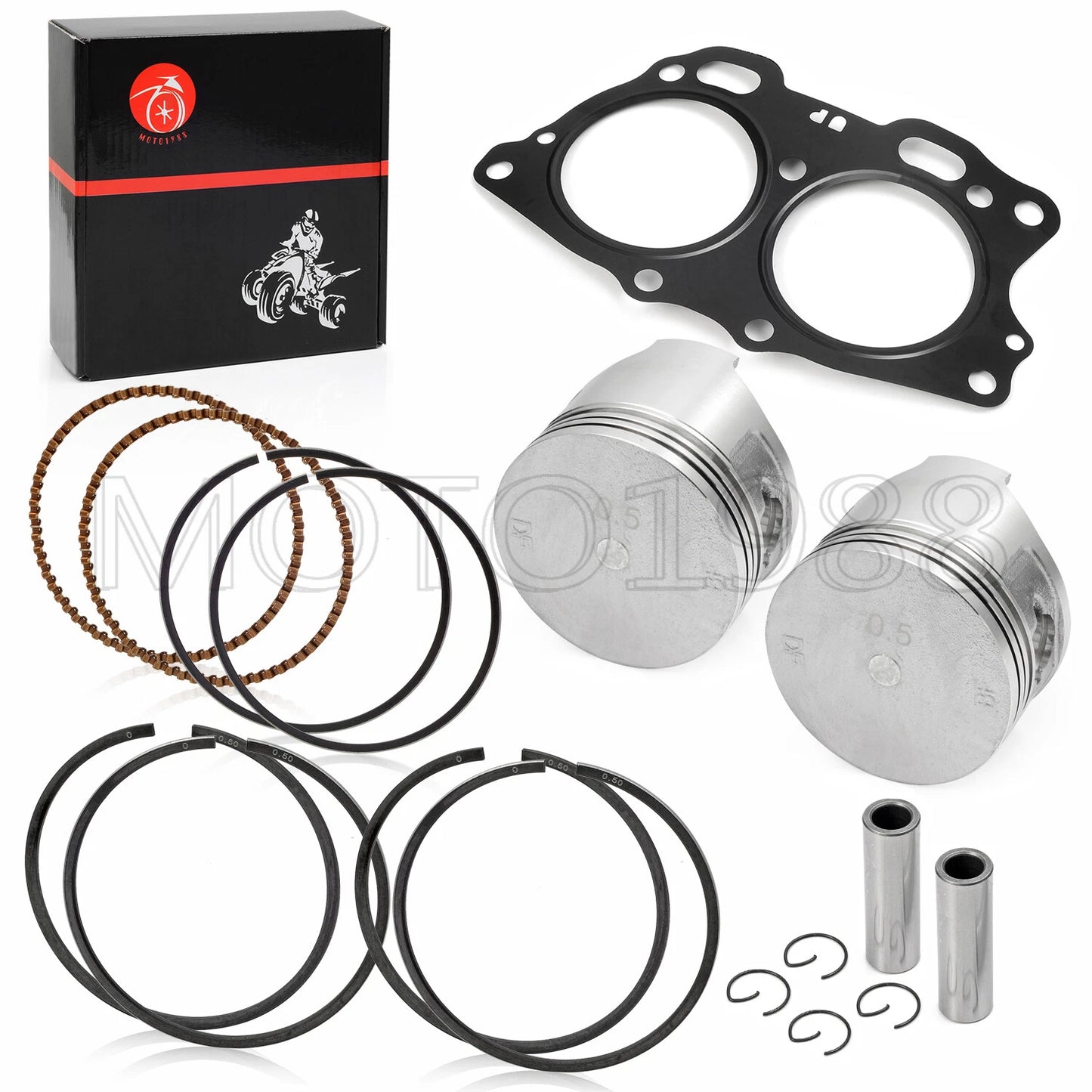 Piston Ring Kit .25mm Oversize for EZGO 4 Cycle 295cc Golf Cart (1991-up)