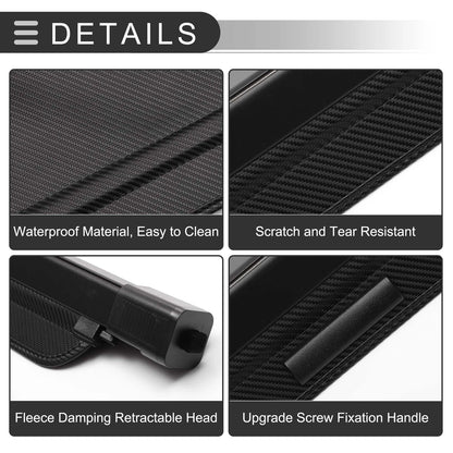 Retractable Cargo Cover for Ford Escape 2001-2012 - Black Carbon Fiber