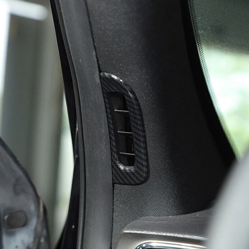 Real Carbon Fiber A-Pillar Air Vent Outlet Cover Trim for Jeep Grand Cherokee