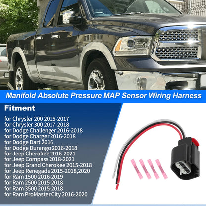 Manifold Pressure Sensor with Connector for Chrysler Dodge