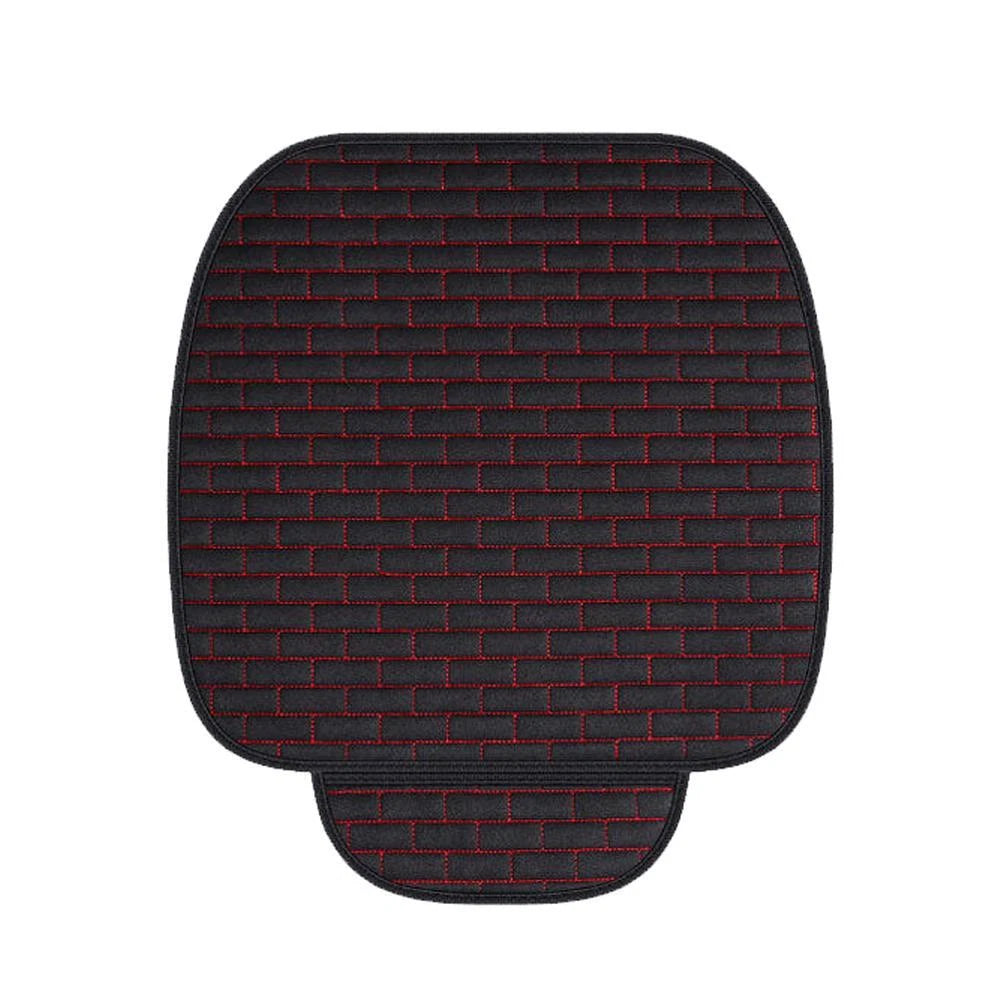 Black Fabric Front Seat Cover Cushion Mat for Car Truck SUV