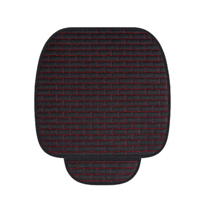 Black Fabric Front Seat Cover Cushion Mat for Car Truck SUV