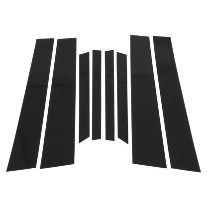 8 Pcs Door Pillar Window Trim for BMW X6 (2015-2019) Black