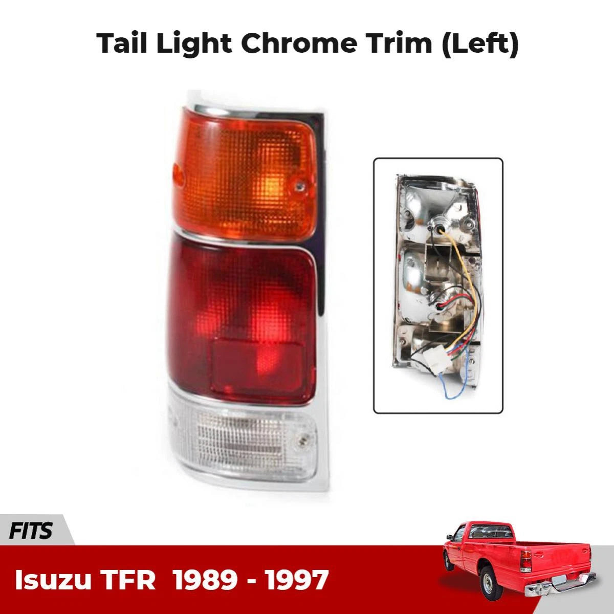 Tail Light Rear Lamp +Bulb Left Fits Isuzu TFR Holden Rodeo Truck 1989-97 D06