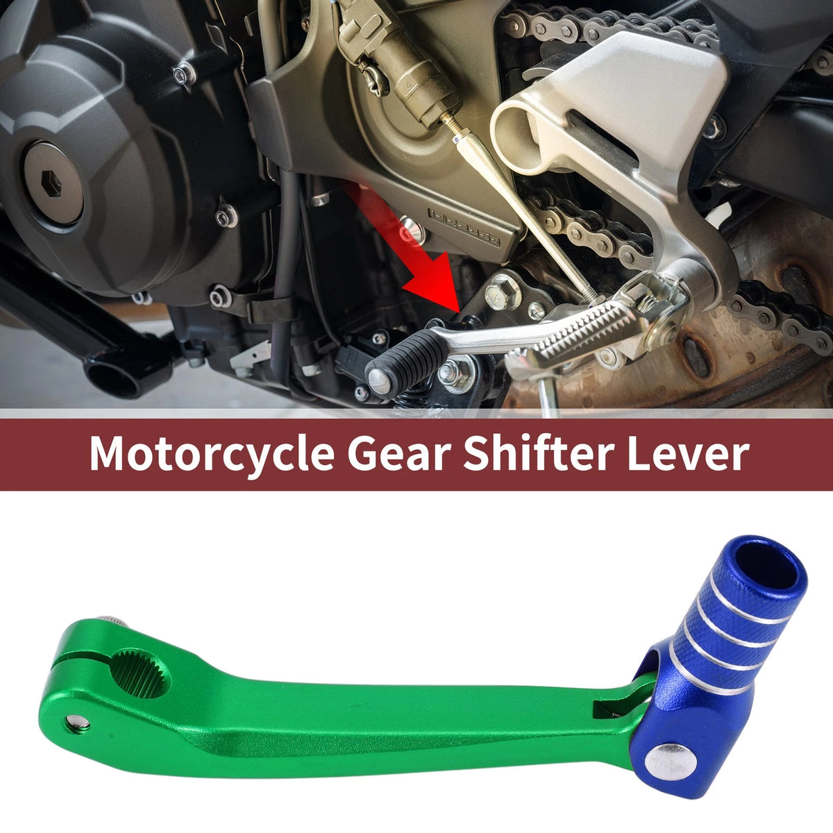 Motorcycle Gear Shifter Lever for Honda CRF150F (2003-2017) Green Blue Silver