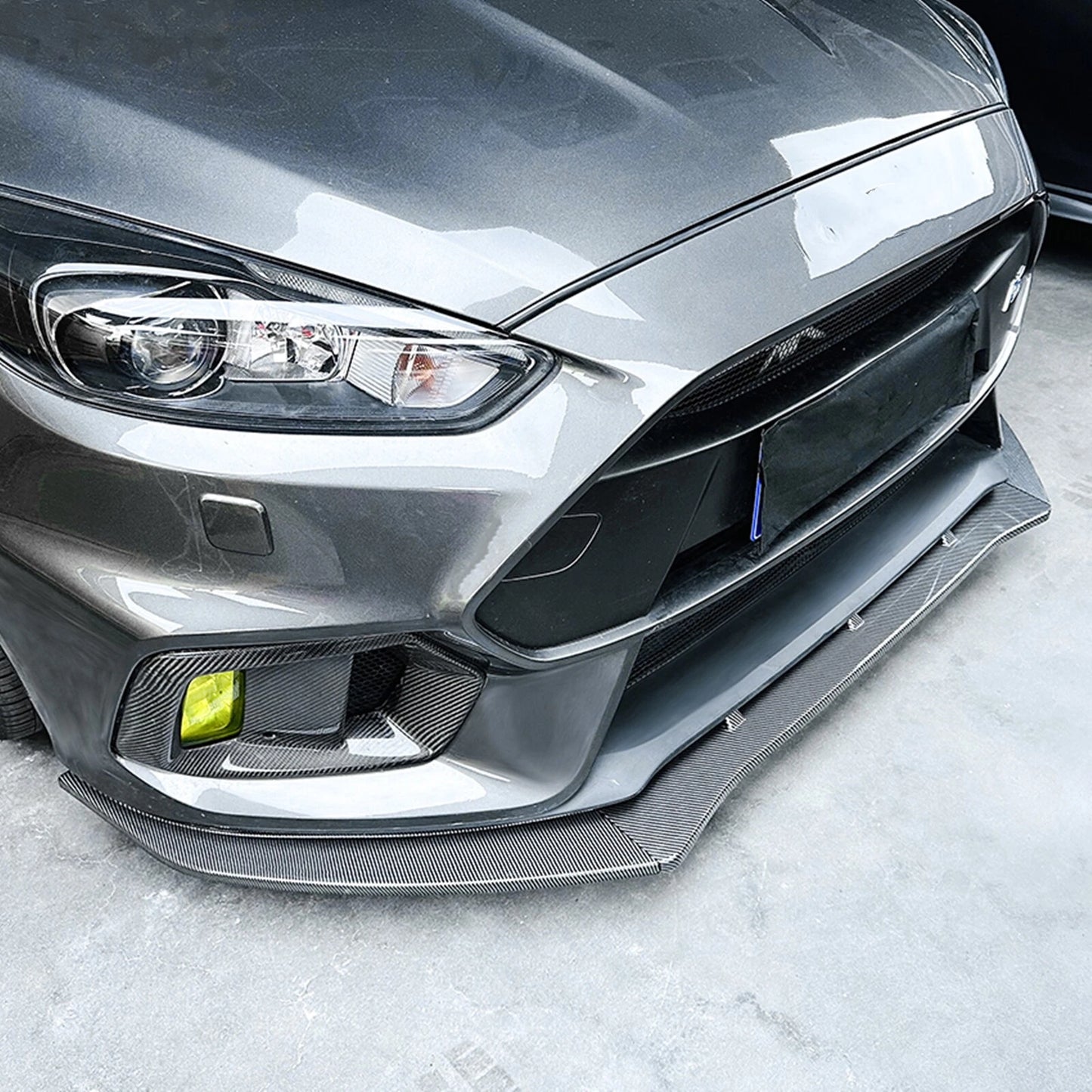 3pcs Front Bumper Spoiler Lip for Ford Focus RS (2015-2018)
