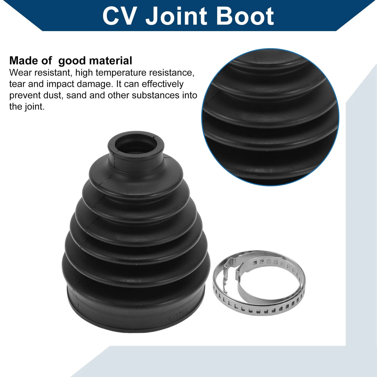 Outer CV Joint Boot Kit w/ Clamps for Land Rover Range Rover Sport (2006-2013)